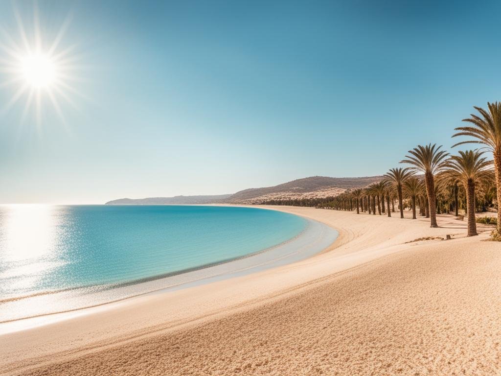Average sunshine in Tunisia April