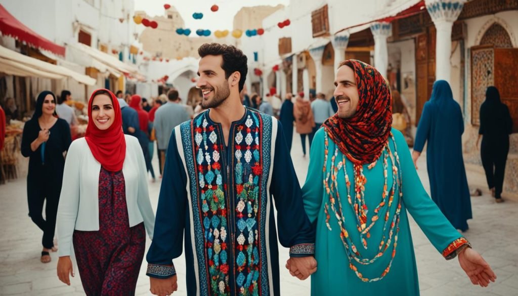 Holding hands etiquette in Tunisia