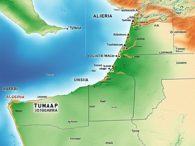 How Far Is Algeria From Tunisia?