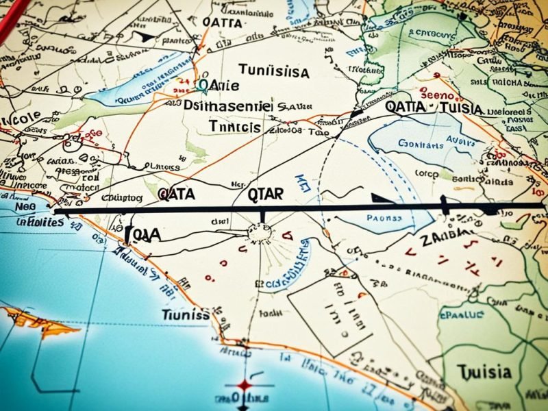 How Far Is Qatar From Tunisia?
