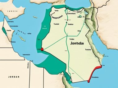 How Far Is Tunisia From Jordan?