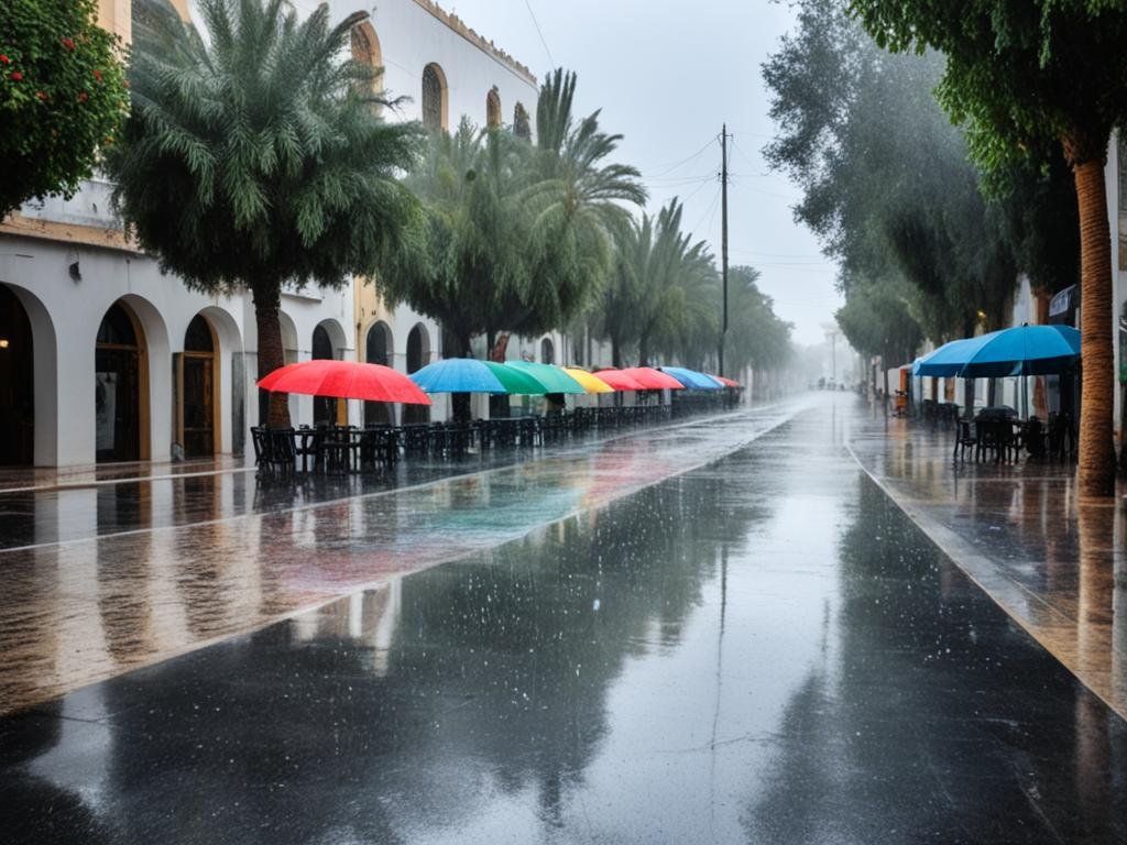 Tunisia December rainfall