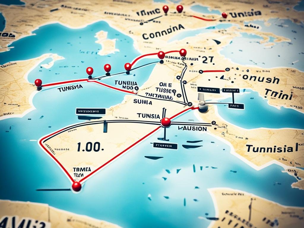 Comparing London Tunisia flight hours