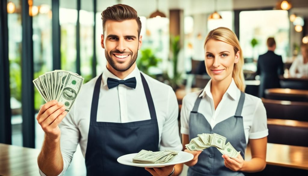 Gender disparity in waiter wages