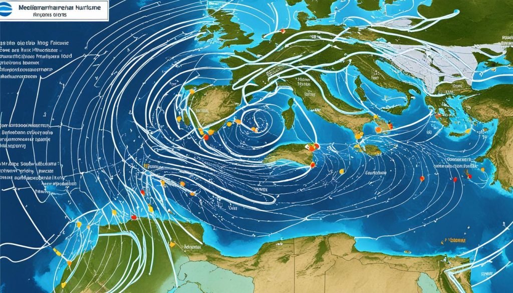 Mediterranean Hurricane Pathways