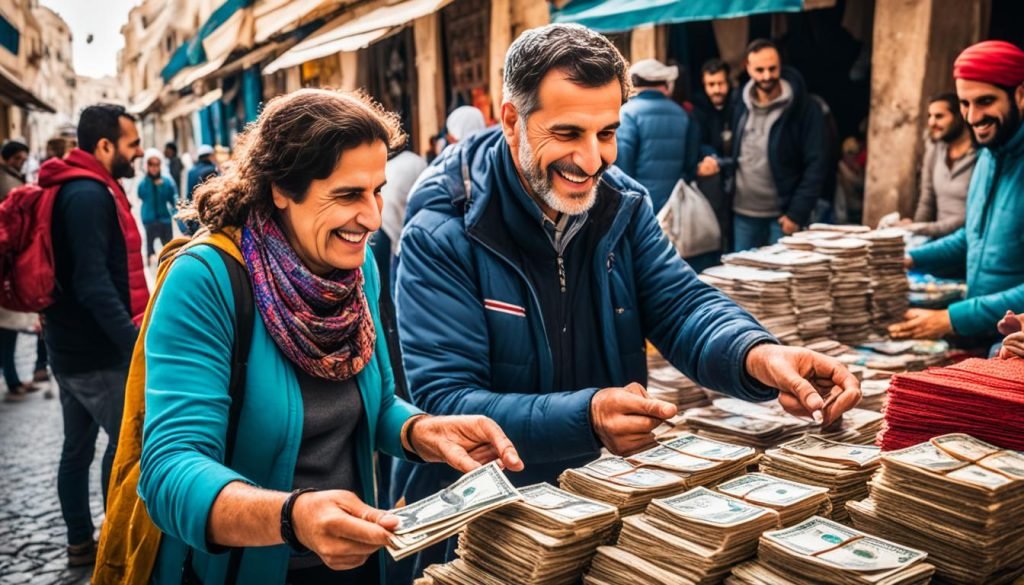 Paying with Tunisian dinars