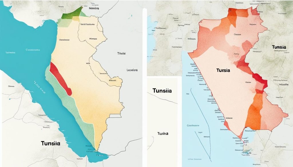 Tunisia size vs UK size