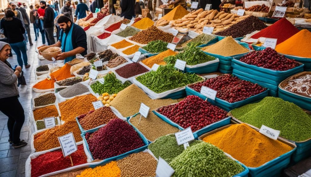 Tunisian grocery shopping