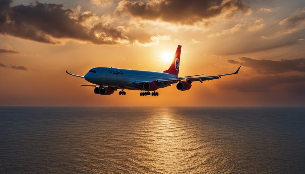 Air transportation to Tunisia