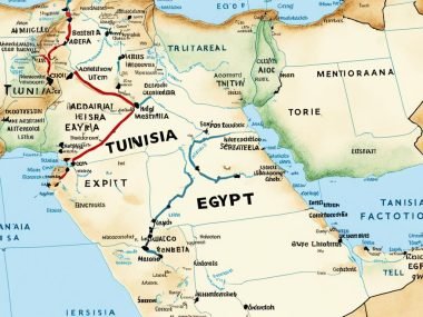 Is Tunisia Near Egypt?