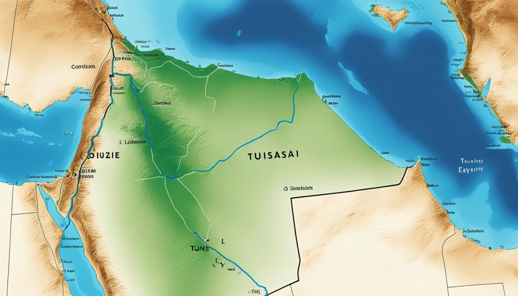 North Africa countries distance