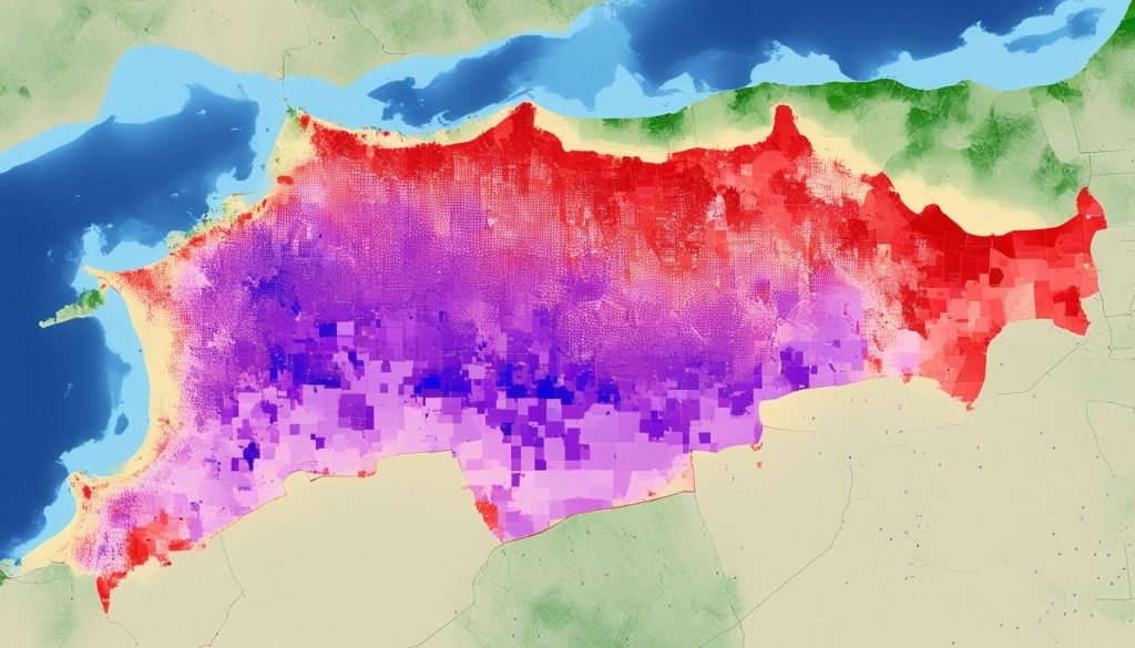 Tunisian population density
