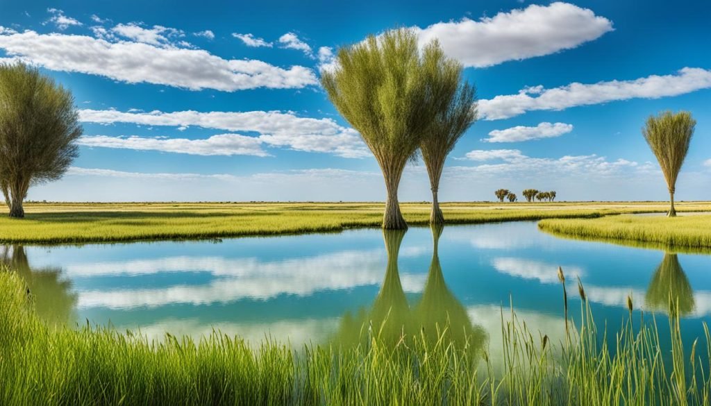 Flooded grasslands in Tunisia