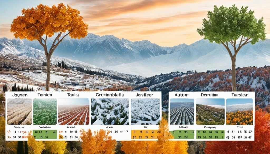 Tunisia seasonal calendar