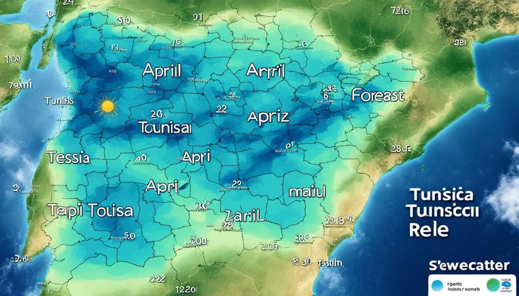 forecast for April weather in Tunisia